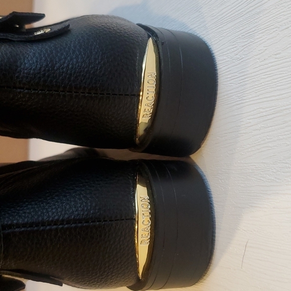 Kenneth Cole Black Faux Leather Wind Riding Boot 5 - Picture 6 of 8